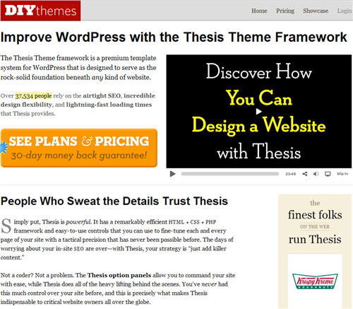 Thesis theme for WordPress